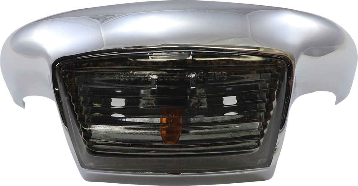 Drag Specialties Smoke Fender Tip Light Smoke Lens Chrome Light Tip Sm