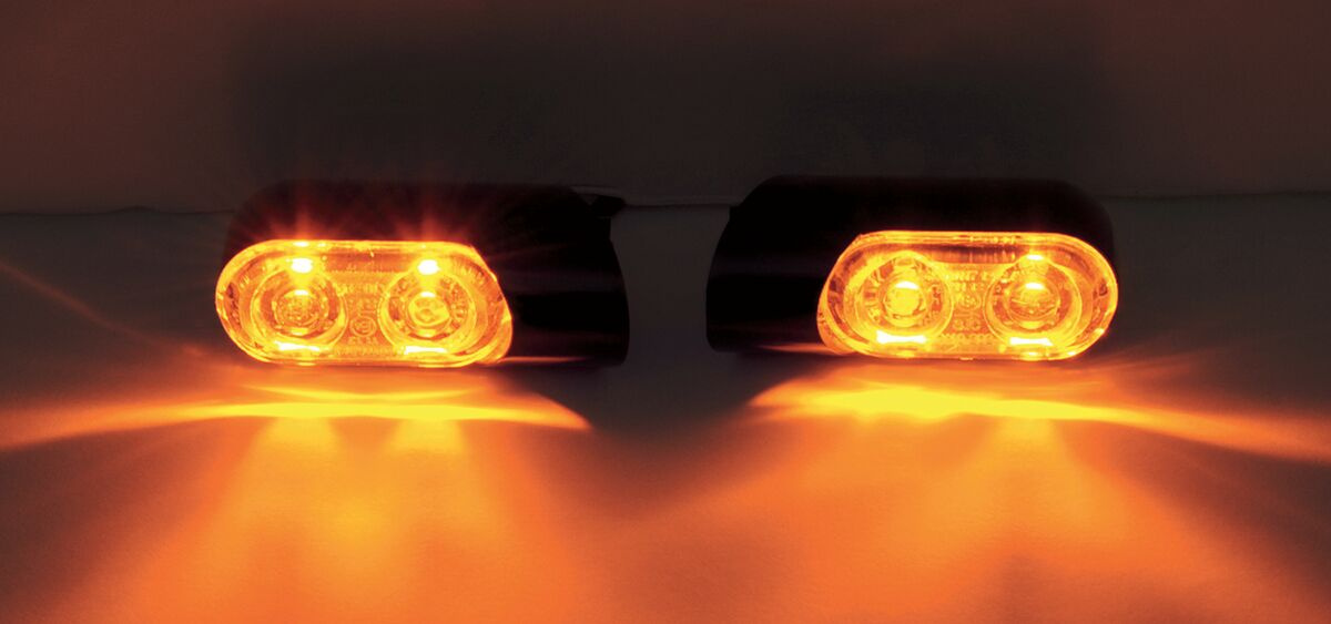 Arlen Ness Turn Signal Direct Bolt On Black Accent Lt Pwr Amb Ft Blk