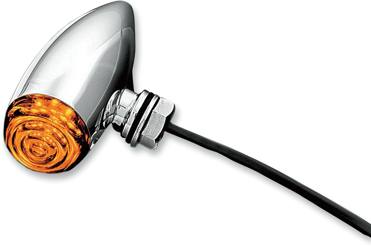 Kuryakyn Mini Bullets Amber Led Smoke Lens Chrome Accent Led Mini Bull