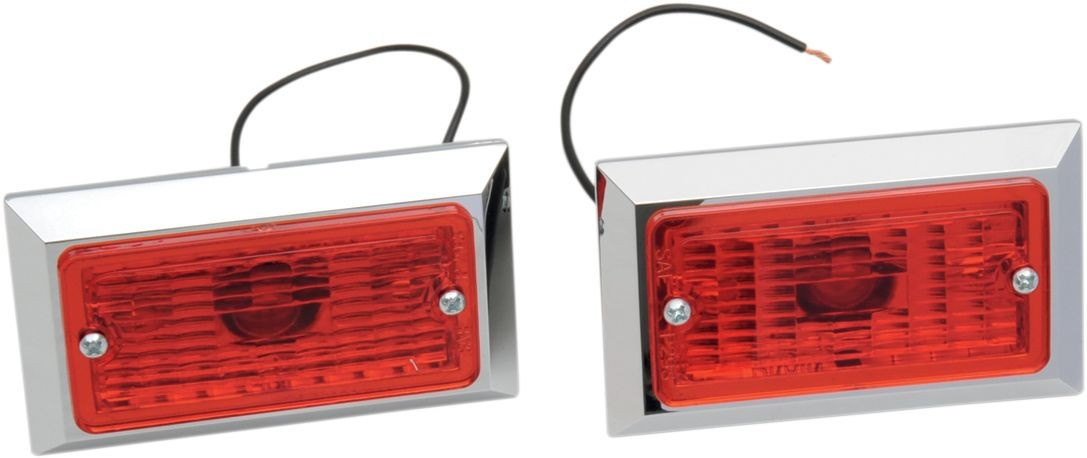 Chris Products Marker Light Sngl Red 2Pk Side Marker Lights - Single W