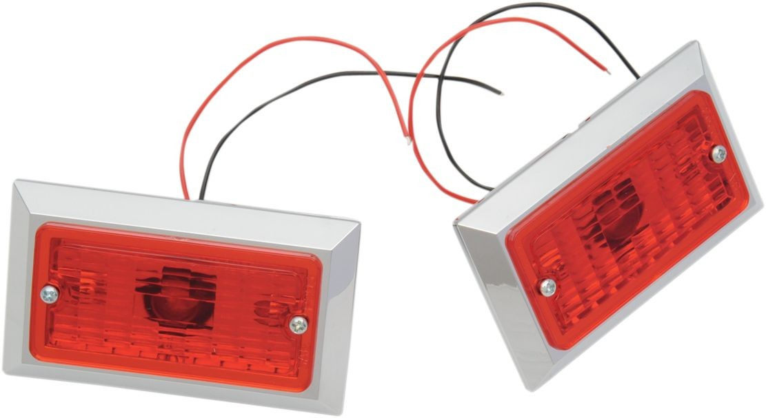 Chris Products Marker Light Dual Red 2Pk Side Marker Lights - Dual Wir