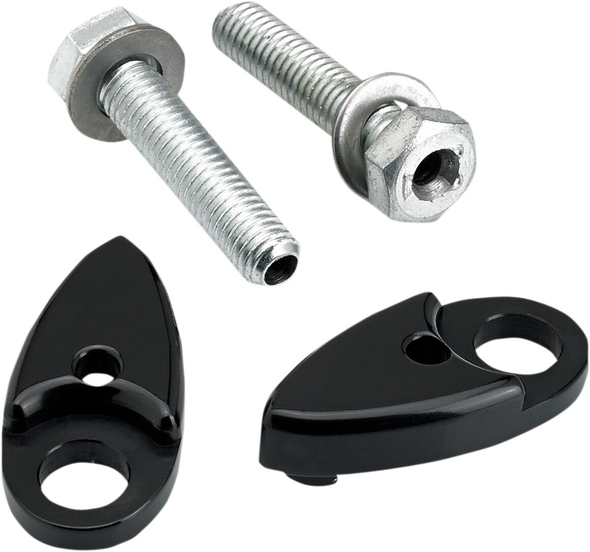 Joker Machine Mounting Adapter For Astro Side Rail Turn Signals Black