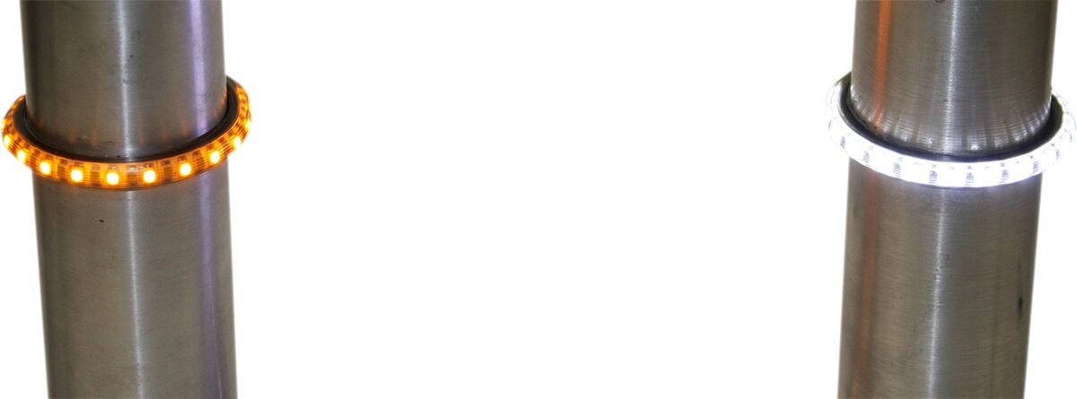 Custom Dynamics Fork Rings Led Truwrapz� Driving/Turnsignal Amber/Whi