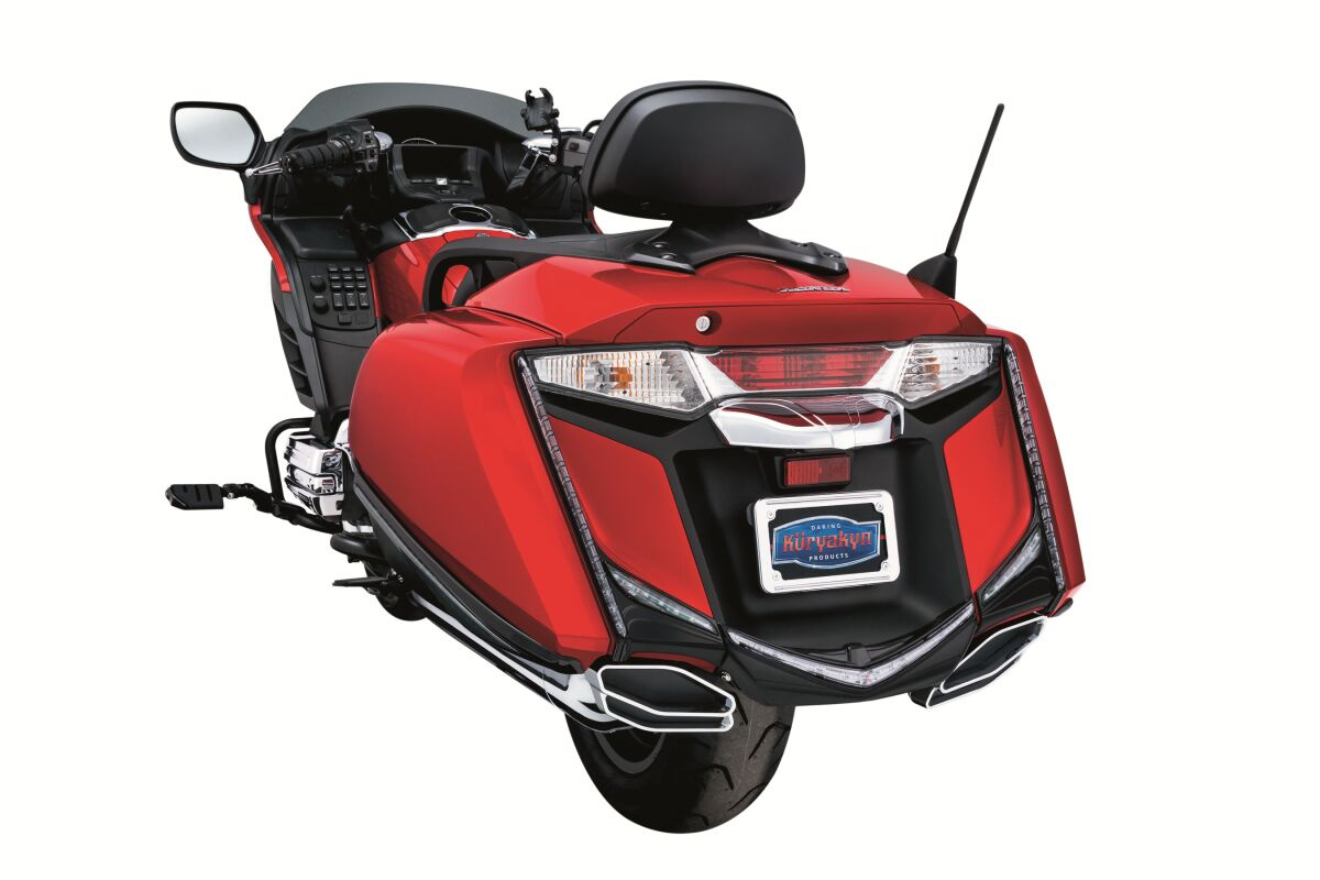 Kuryakyn Vertical Rear Led Light Strips With Smoke Lenses Black Accent