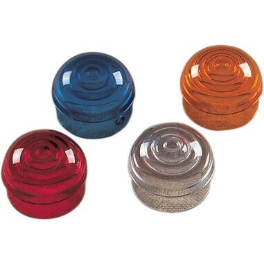 Drag Specialties Replacement Amber Lens For Chrome Marker Lights Amber