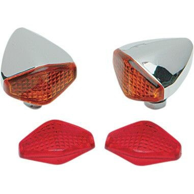 Drag Specialties Replacement Amber Lenses For Part #Ds-280005 Amb Lens