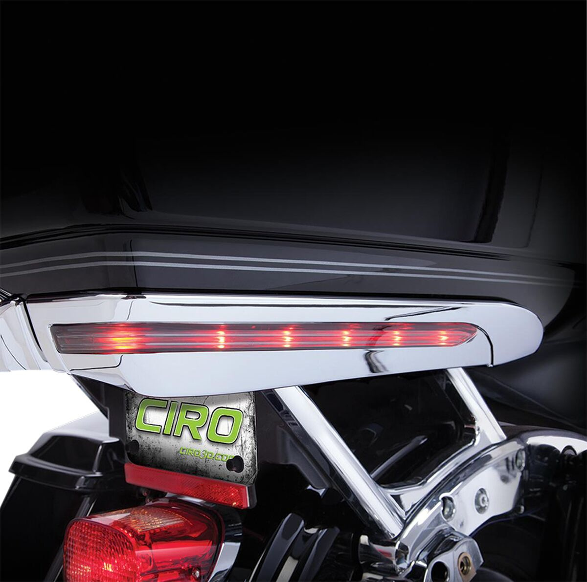 Ciro Light Accent For Tour-Pak Chrome Light Tour Pack Chrome