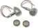 Drag Specialties Led Mini Deuce Marker Light Kit Chrome/Red Light Chr