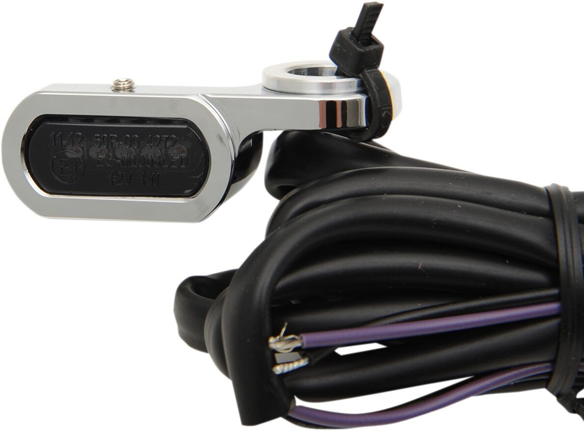 Drag Specialties Lights Marker Handlebar Chrome/Smoke Led Lights Trnsi