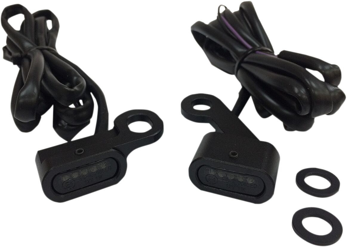 Drag Specialties Lights Marker Handlebar Black/Smoke Led Lights Trnsig