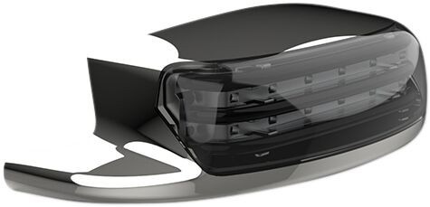 Custom Dynamics Light Fndr Tip Blk Smk Light Fndr Tip Chr Smk