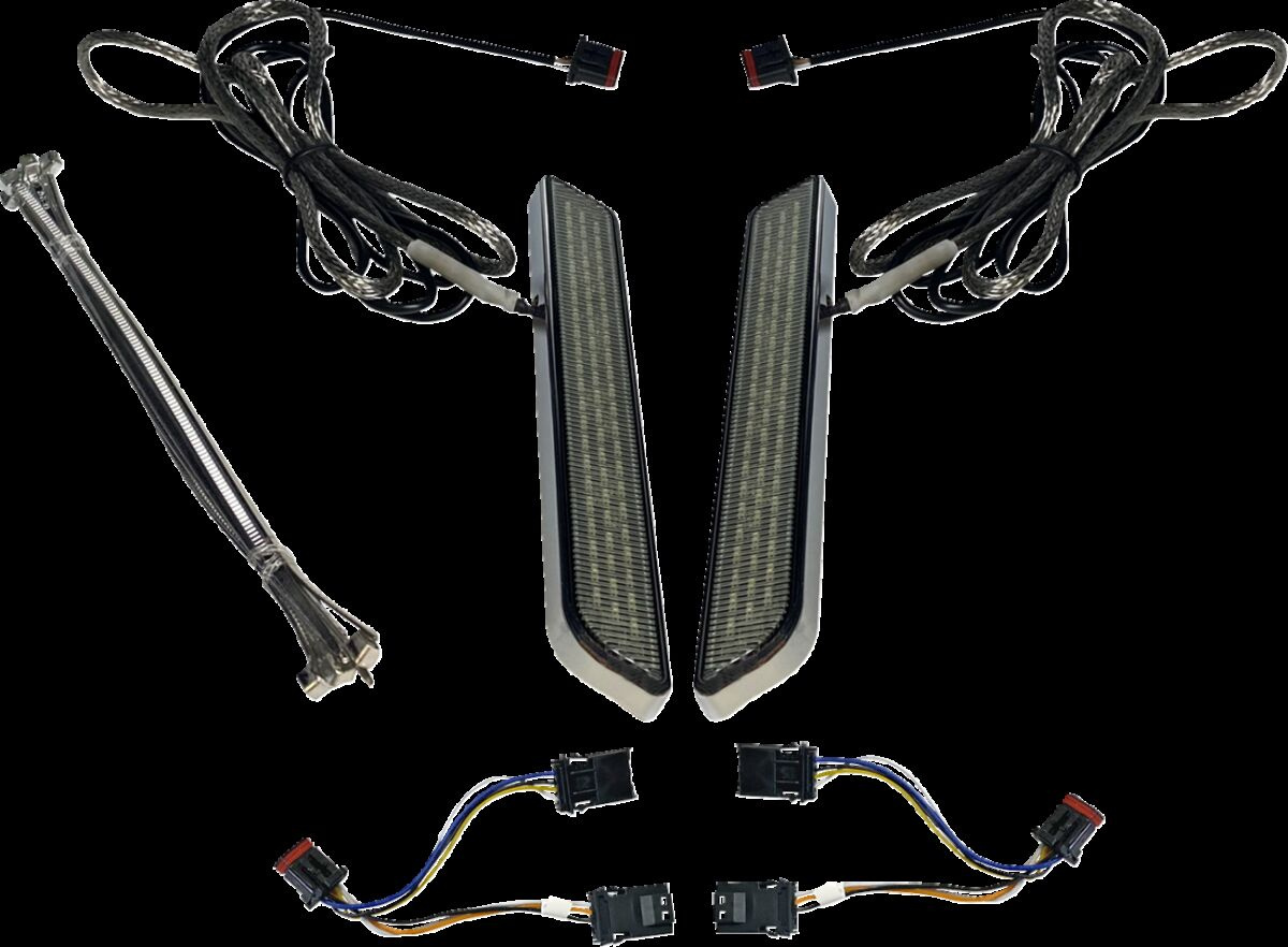 Custom Dynamics Led Fork Light - Smoke - Chrome Light Led Fork Smk Chr