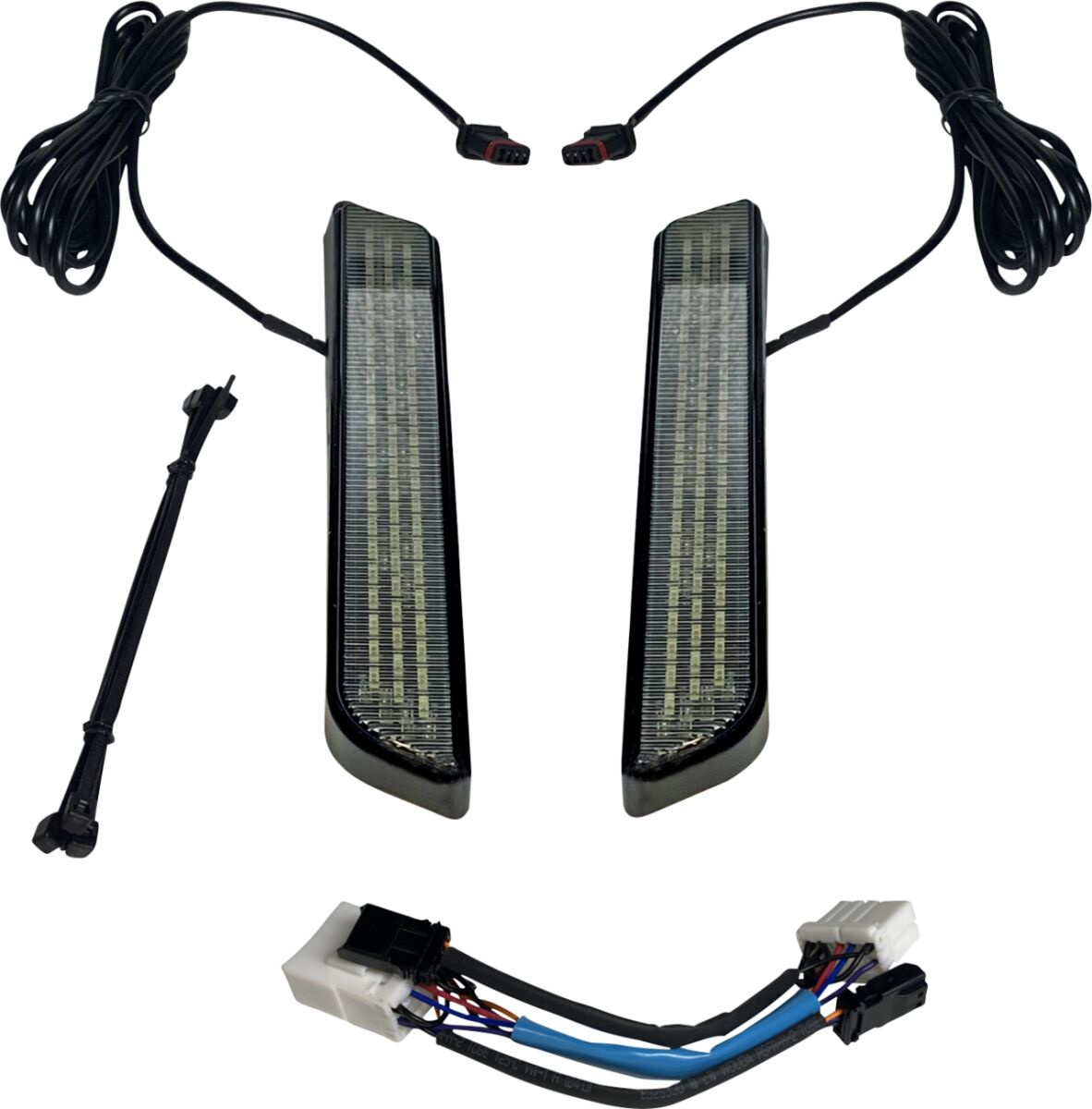 Custom Dynamics Led Fork Light - Smoke - Black Light Led Fork Smk Blk