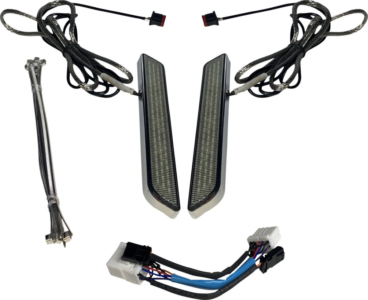 Custom Dynamics Led Fork Light - Smoke - Chrome Light Led Fork Smk Chr