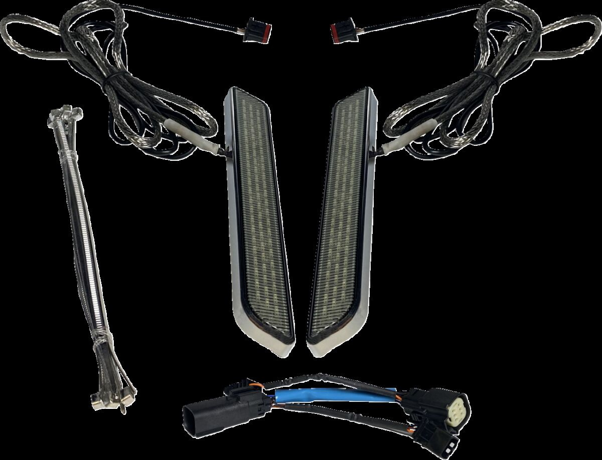 Custom Dynamics Led Fork Light - Smoke - Chrome Light Led Fork Smk Chr