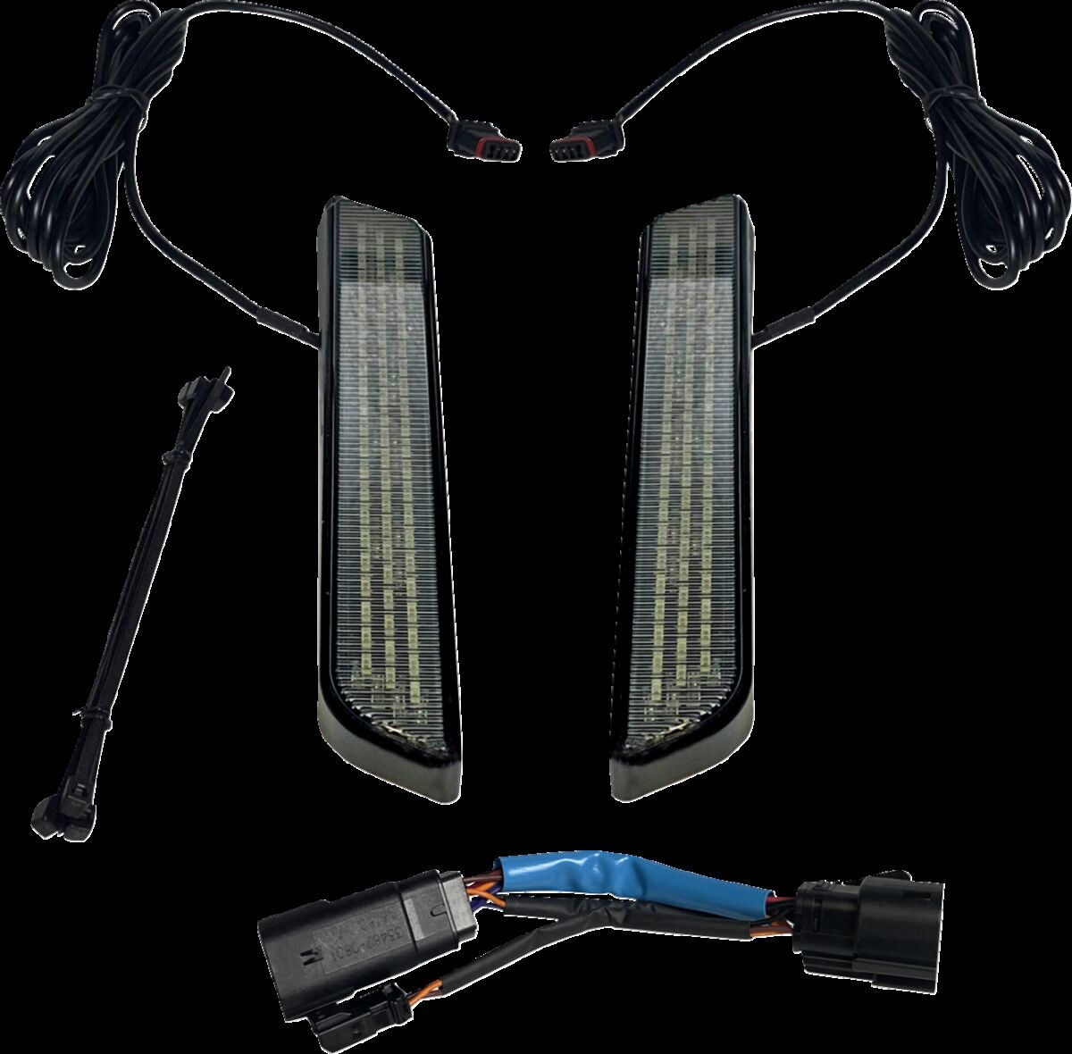 Custom Dynamics Led Fork Light - Smoke - Black Light Led Fork Smk Blk