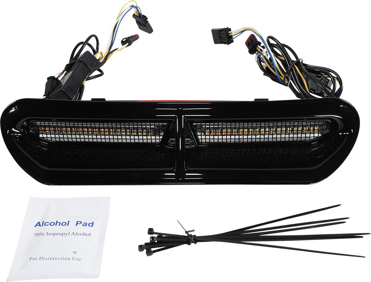 Custom Dynamics Led Vent Insert - Amber/White - Black W/ Black Mesh Ba