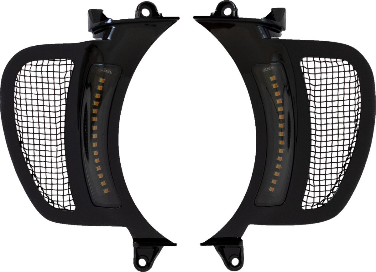 Custom Dynamics Light Rg Vent Gblk/Blk Road Glide Vent With Aw V2 & P