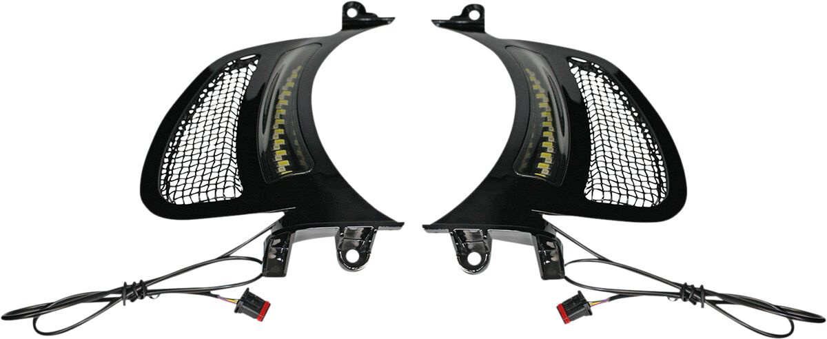 Custom Dynamics Light Rg Vent Gblk/Blk Road Glide Vent With Aw V2 & P