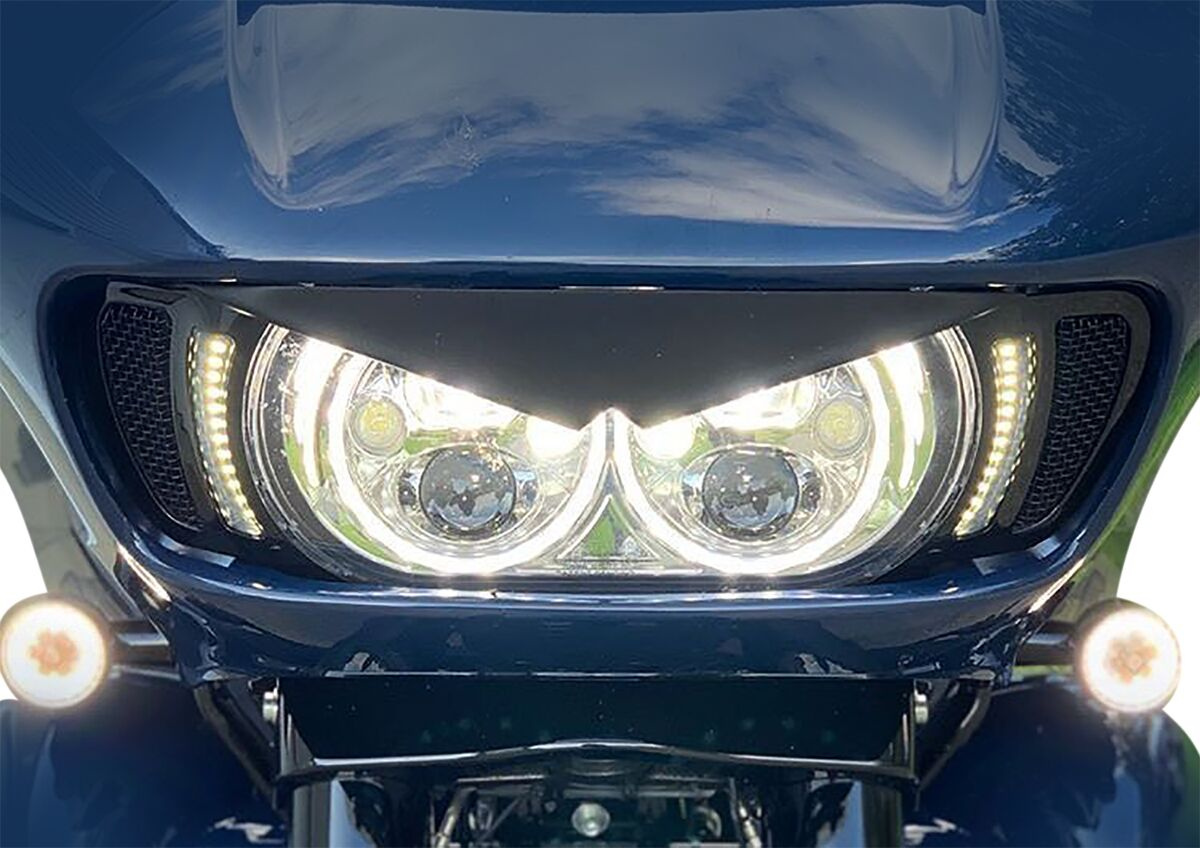 Custom Dynamics Light Rg Vent Gblk/Blk Road Glide Vent With Aw V2 & P