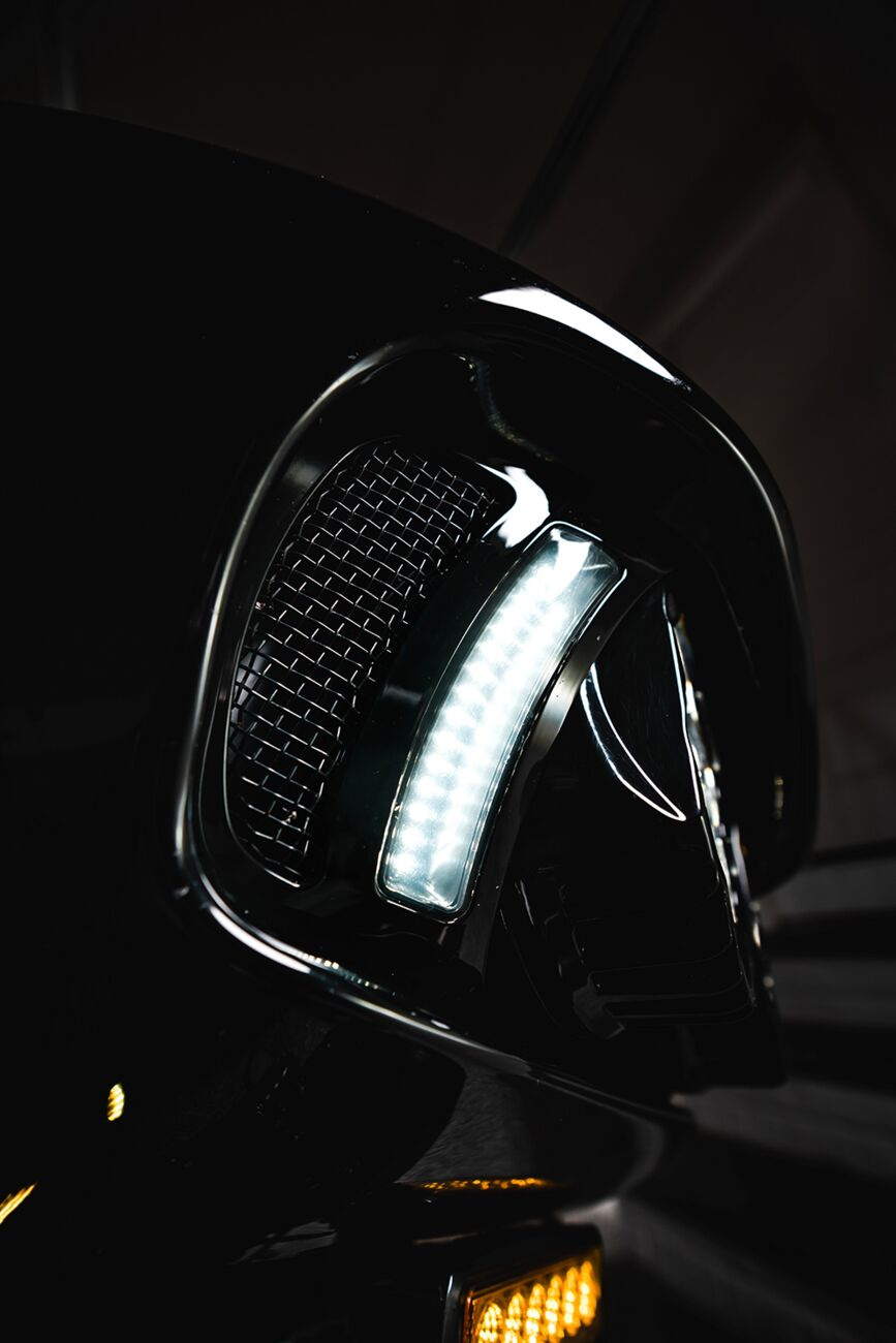 Custom Dynamics Light Rg Vent Gblk/Blk Road Glide Vent With Aw V2 & P