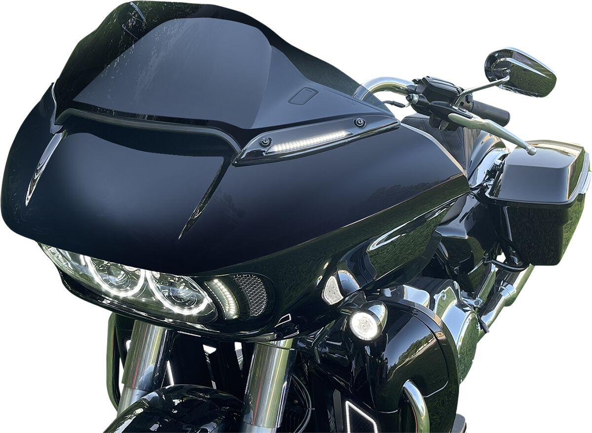 Custom Dynamics Trim W-Shld Fltr Blk Road Glide Windshield Trim For