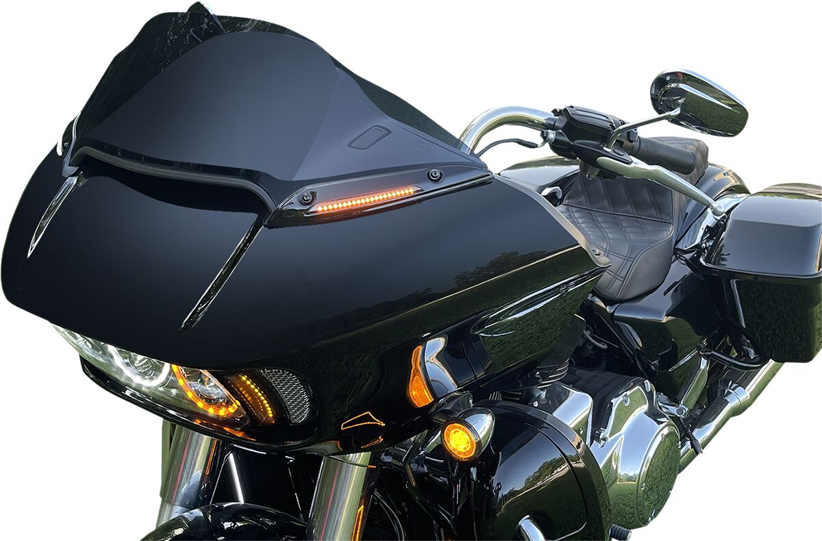 Custom Dynamics Trim W-Shld Fltr Blk Road Glide Windshield Trim For