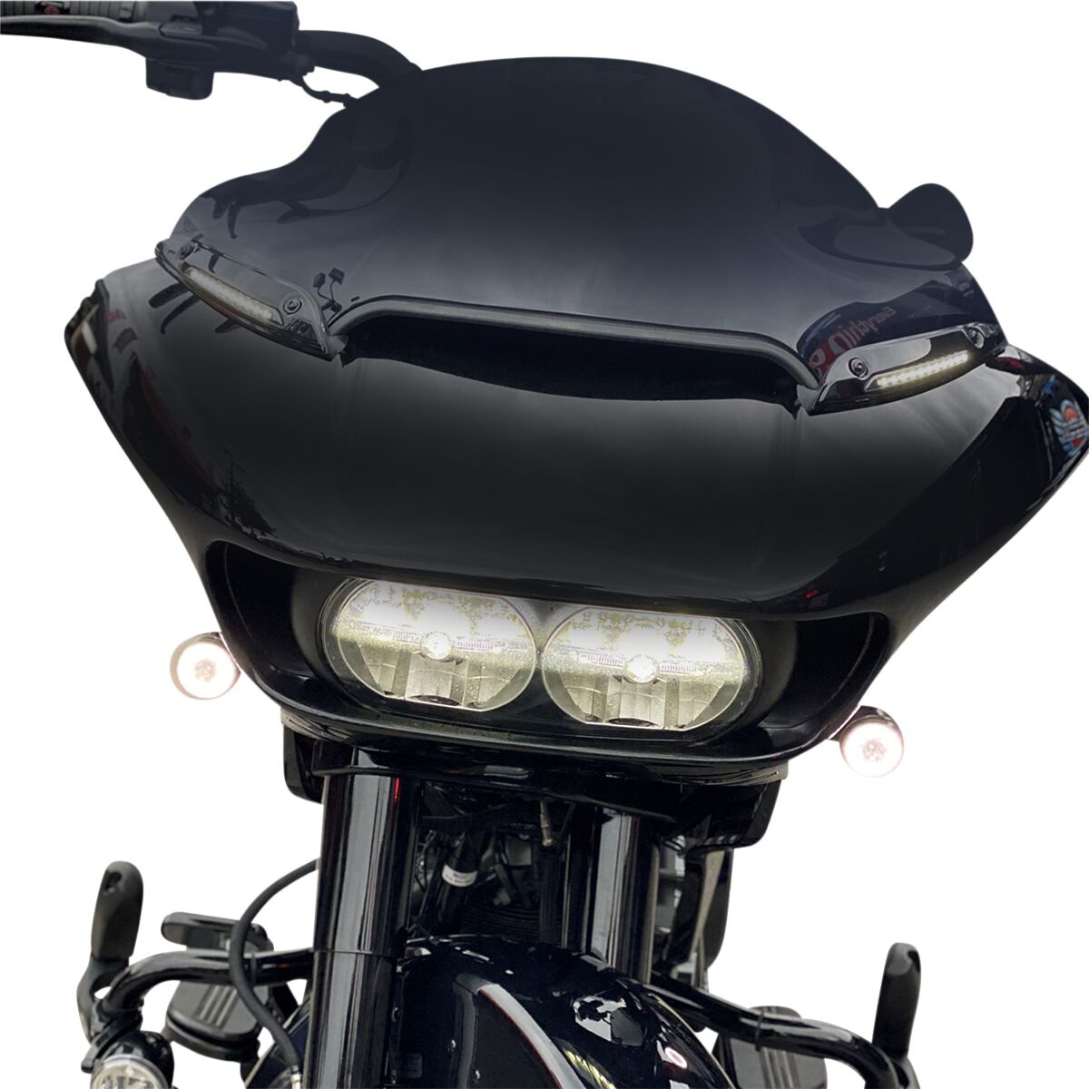 Custom Dynamics Trim W-Shld Fltr Blk Road Glide Windshield Trim For