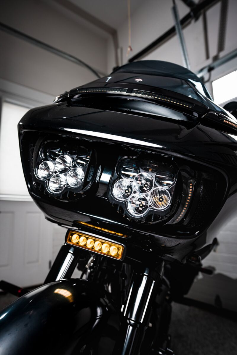 Custom Dynamics Lights Led Windshield Trim Gloss Black Road Glide Ligh