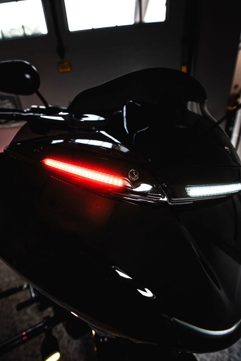 Custom Dynamics Lights Led Windshield Trim Gloss Black Road Glide Ligh