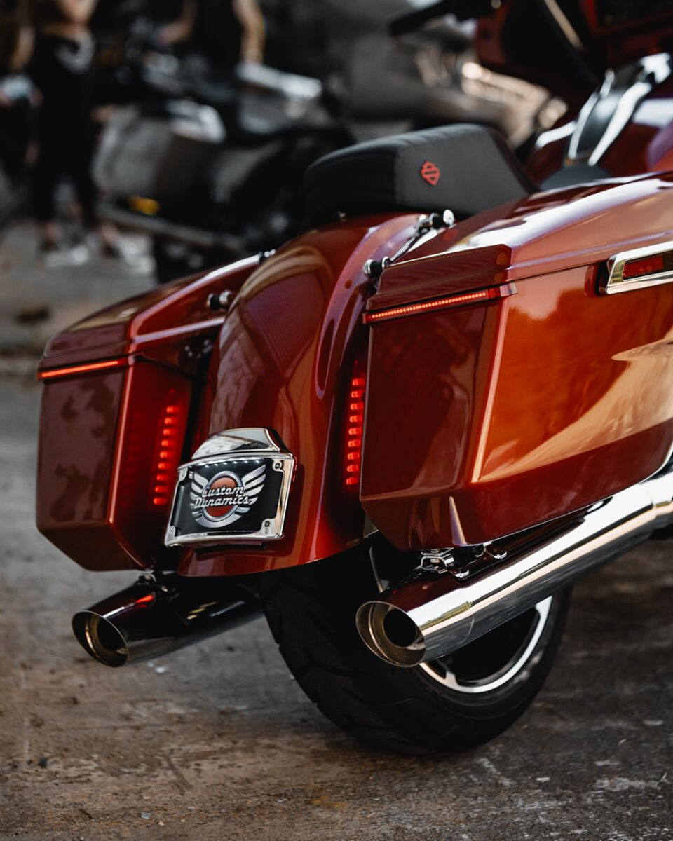 Custom Dynamics Light Led Low Profile Saddlebag Red Light Led Low Prof