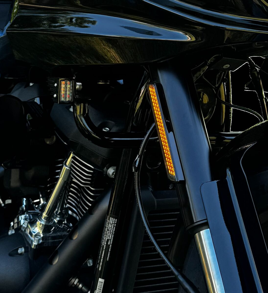 Custom Dynamics Light Led Fork Reflector Replacement Amber Light Led F