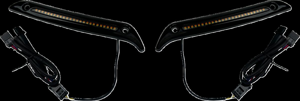 Custom Dynamics Light Windshield Trim Led Gloss Black Light Windshield