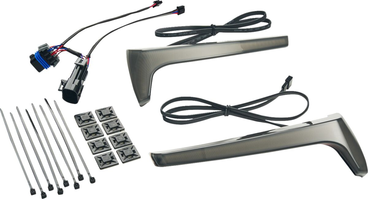 Ciro Lights Saddlebag Smoke Lens, Red T-Signal Indian Lights Saddlebag