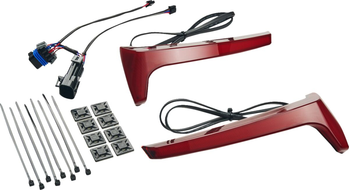 Ciro Lights Saddlebag Red Lens, Red T-Signal Indian Lights Saddlebag R