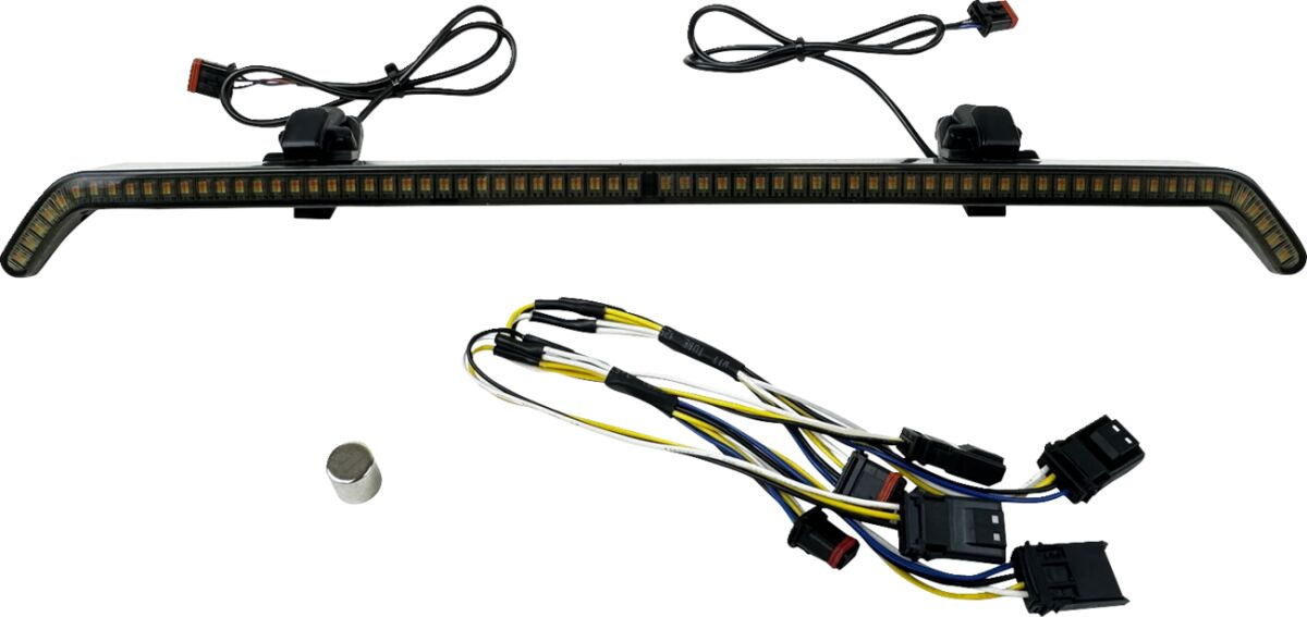 Custom Dynamics Light Led Turn Signal Fairing Vent Black W/Smk Lens 23