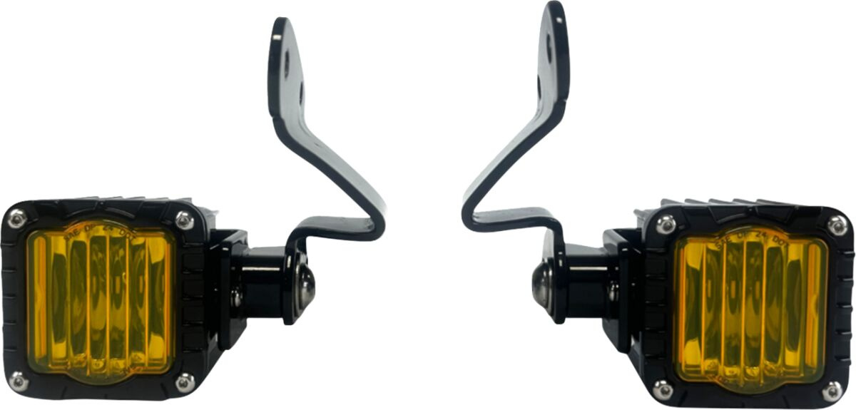 Custom Dynamics Turn Signals Front Led Shark Demon Yellow Turn Signals