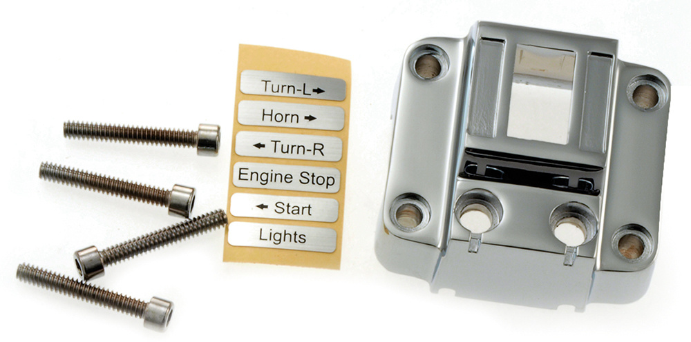 Klammerf�ste broms- kopplingshandtag 72-81, med skruvar