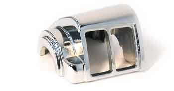 Klammer str�mbrytare styre, �vre v�. sida, H-D 82-95, kromad