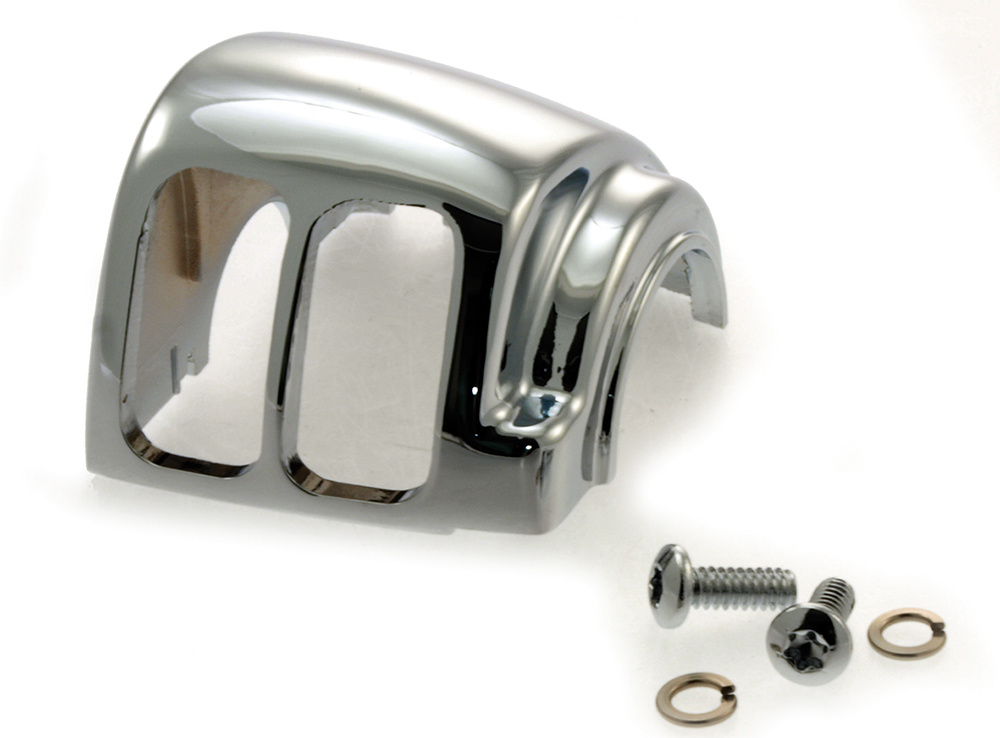 Klammer str�mbrytare styre, �vre h�ger sida, H-D 96-upp, kromad