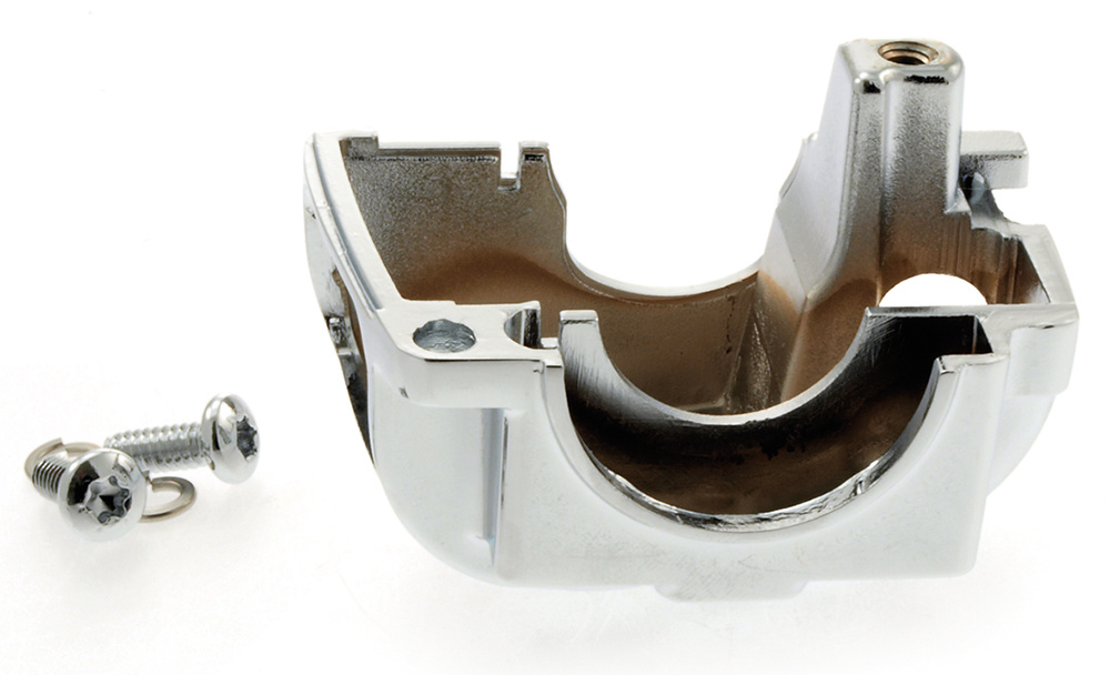 Klammer str�mbrytare styre, undre h�ger sida, H-D 96-upp, kromad