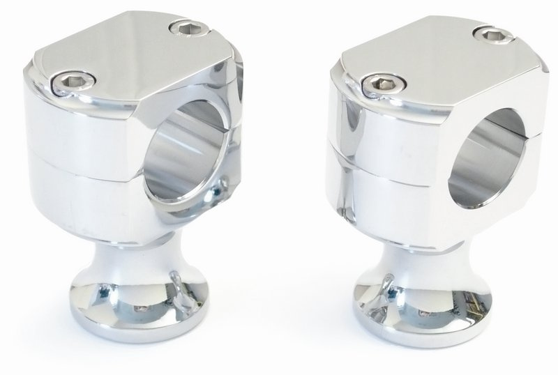 Risers, Flat Top 2 h�ga, 1/2-UNF g�nga, kromade