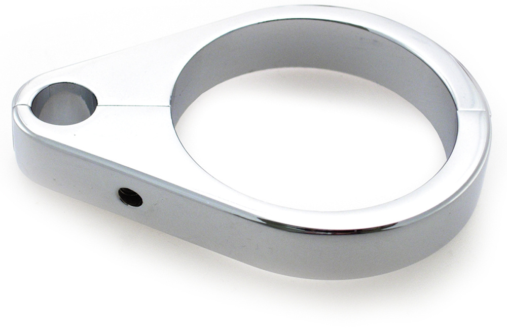 Clamp,cable 49 mm, chrome (forklegs)