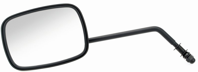 H-D backspegel v�nster sida, l�ng f�starm 132x95mm, svart