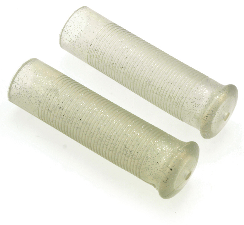 Grip set Metal Flake chopper Clear