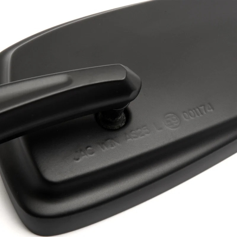 Custom Mirror Profile black with E-mark, Set