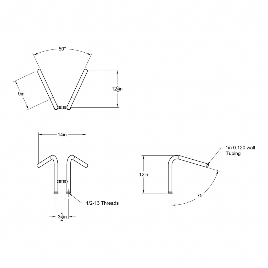Prism Supply Rabbit handlebar stainless