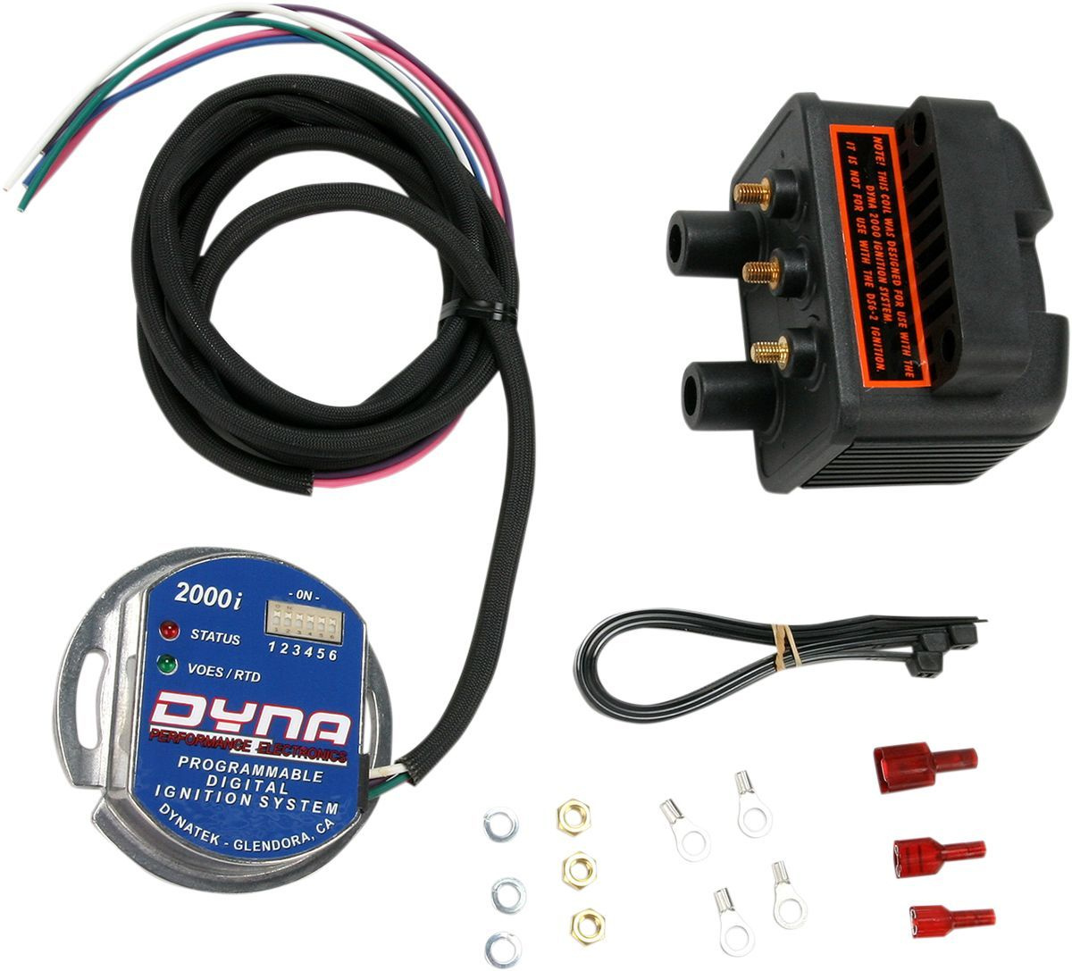 Dynatek-Harley Dynatek Dyna 2000I  Electronic Ignition Kit W/ 2X Twin-
