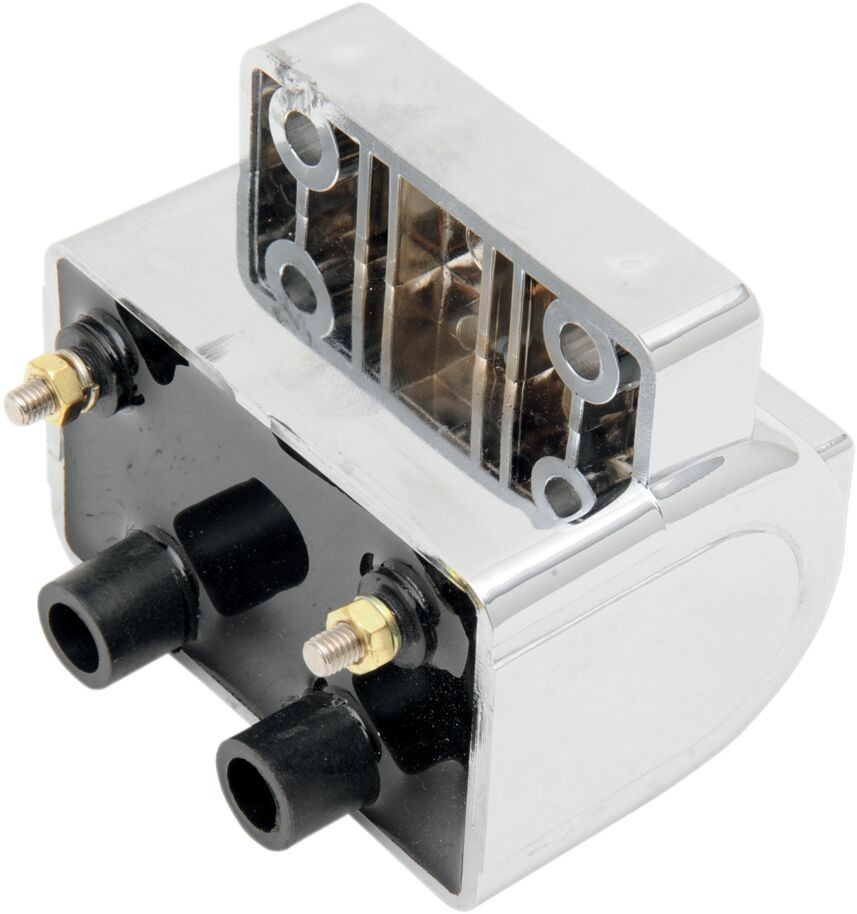 Drag Specialties Coil 12V Dual-Fire 3 Ohm Chrome Coil Dual Fire 3 Ohm