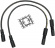 Accel Spark Plug Wire Spiral Core Set 8Mm Black Plug Wire Blk99-08Flh/